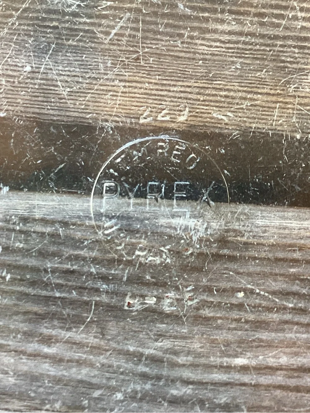 PYREX Vintage Deep Dish Pie Plate with Fluted Edge